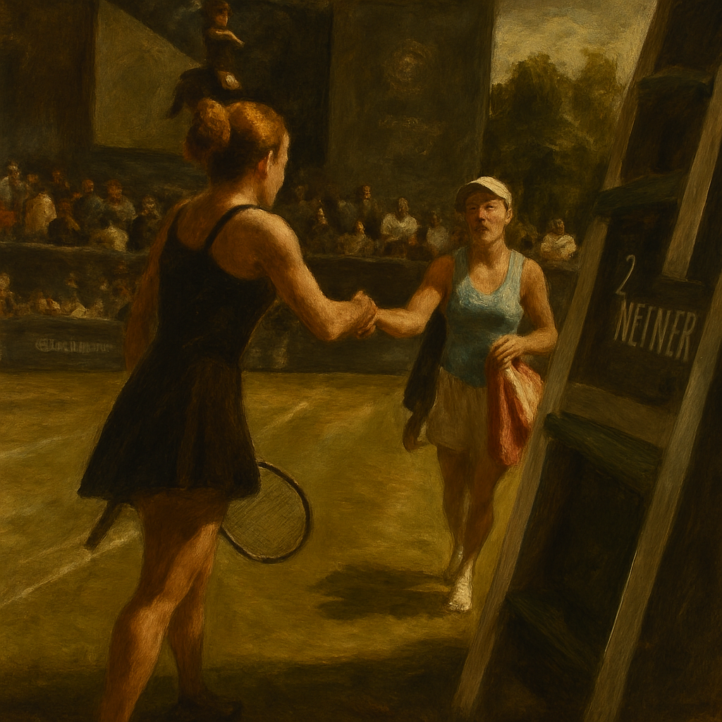 Tennis clash sparks fiery exchange