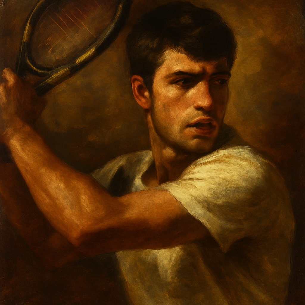Alcaraz Masters Court Movement Art