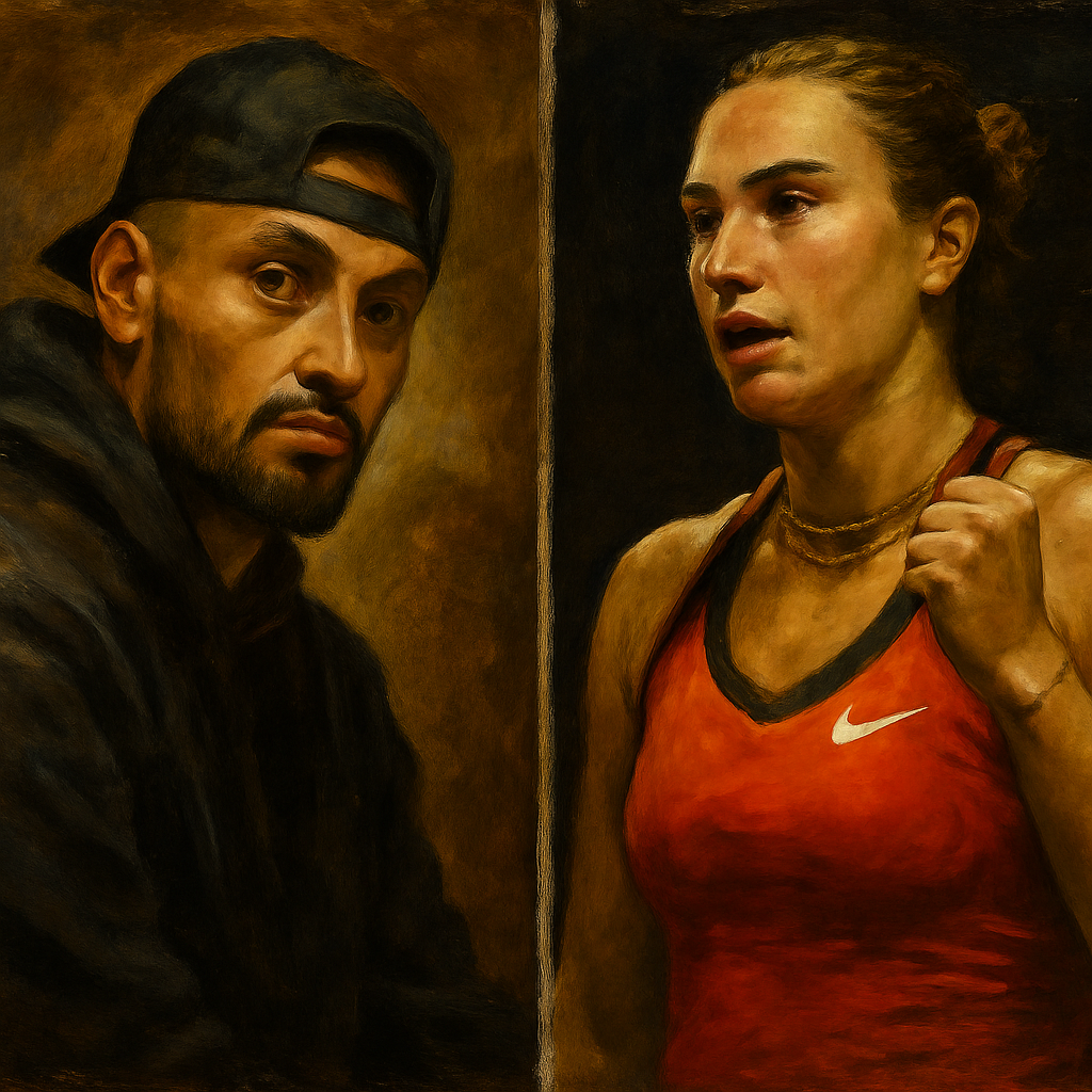 Sabalenka Challenges Kyrgios in Exhibition