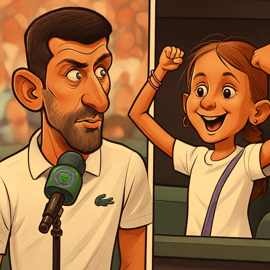 Djokovic's Daughter Charms Wimbledon Crowd