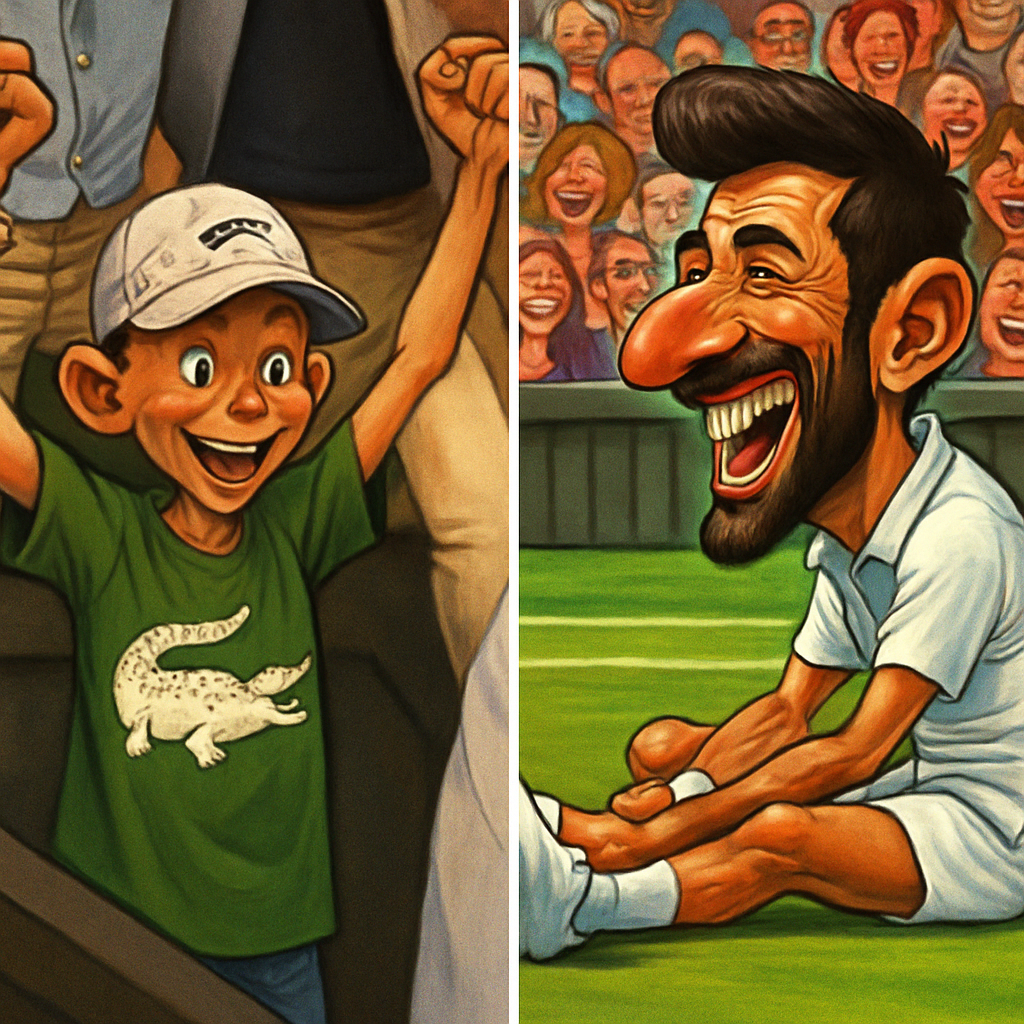 Djokovic's Son Amazed at Wimbledon Incident