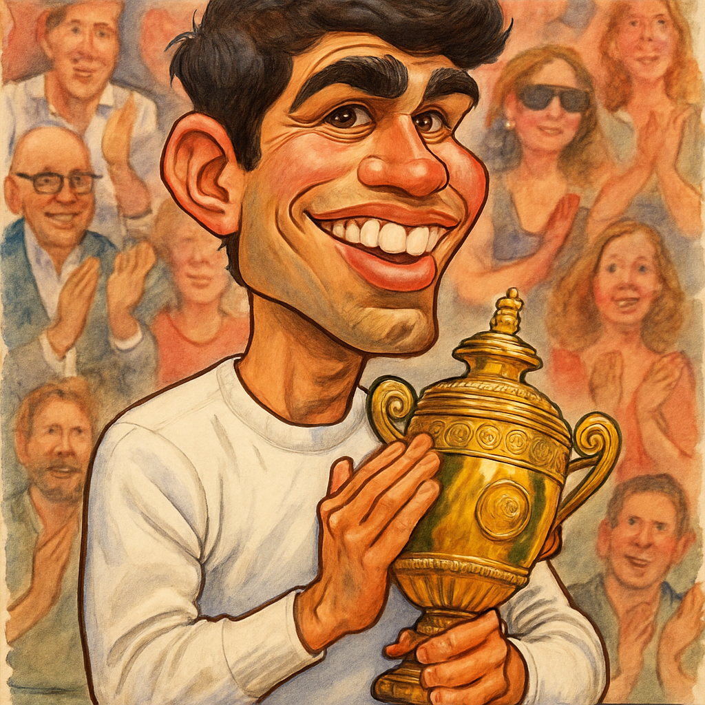 Alcaraz's Smile After Wimbledon Defeat