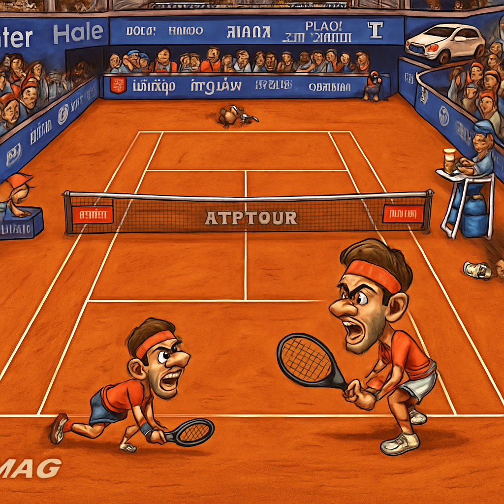 Champion collapses in victory, rival's odd gesture