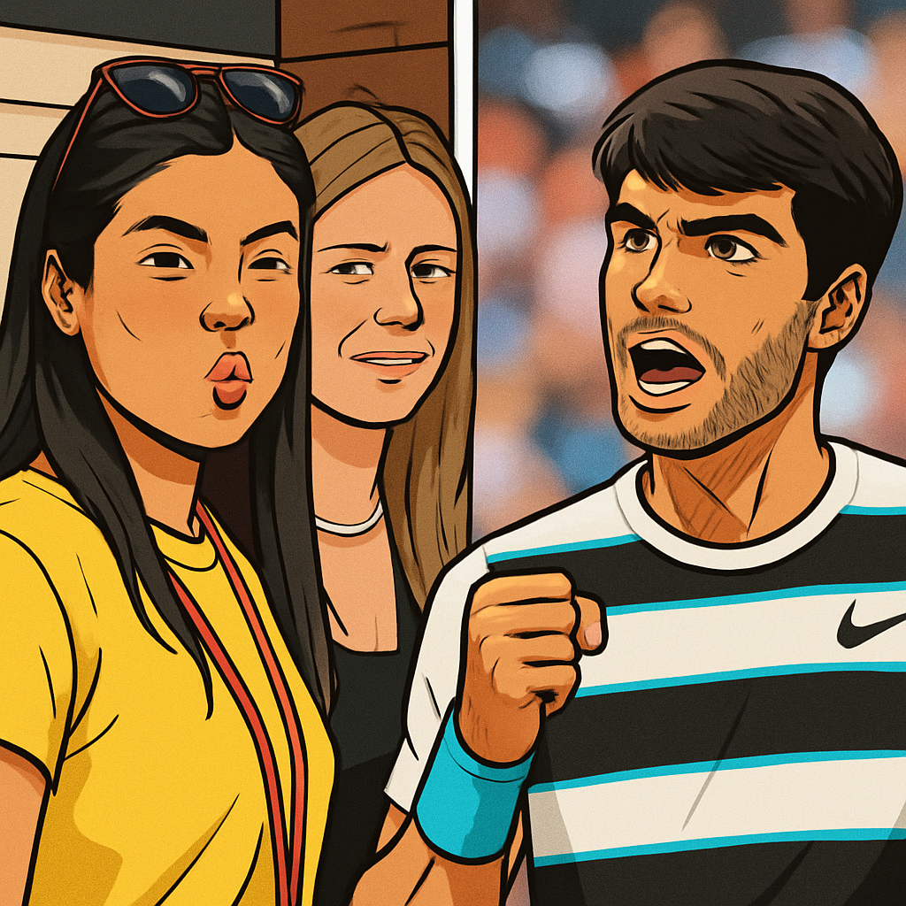 Raducanu Watches Alcaraz Crush Agut