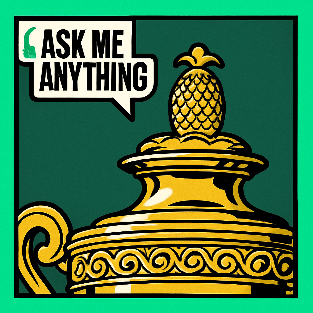 Pineapple on Wimbledon Trophy Mystery