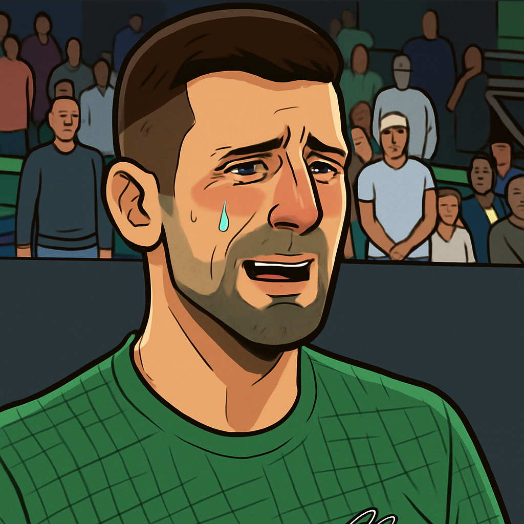 Djokovic's emotional court breakdown moment
