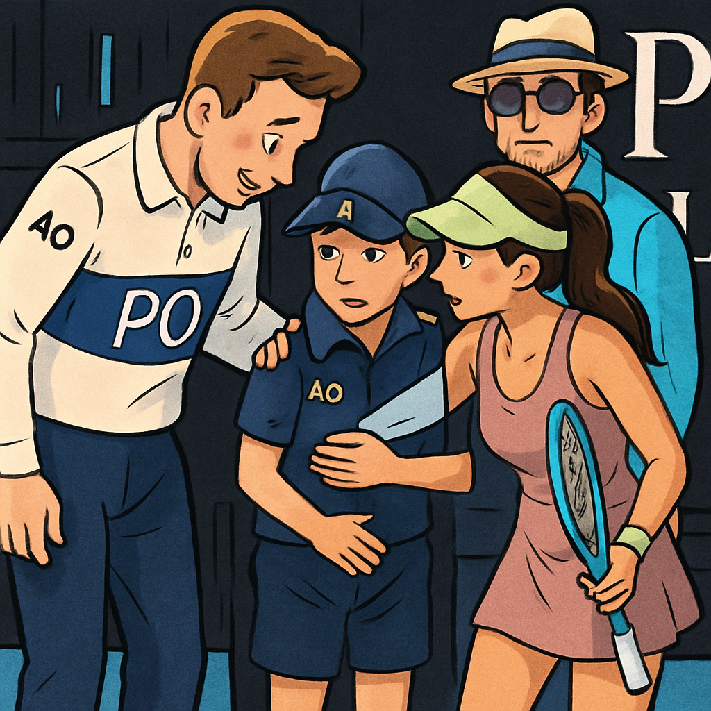 Australian Open Player Aids Collapsed Ball Girl