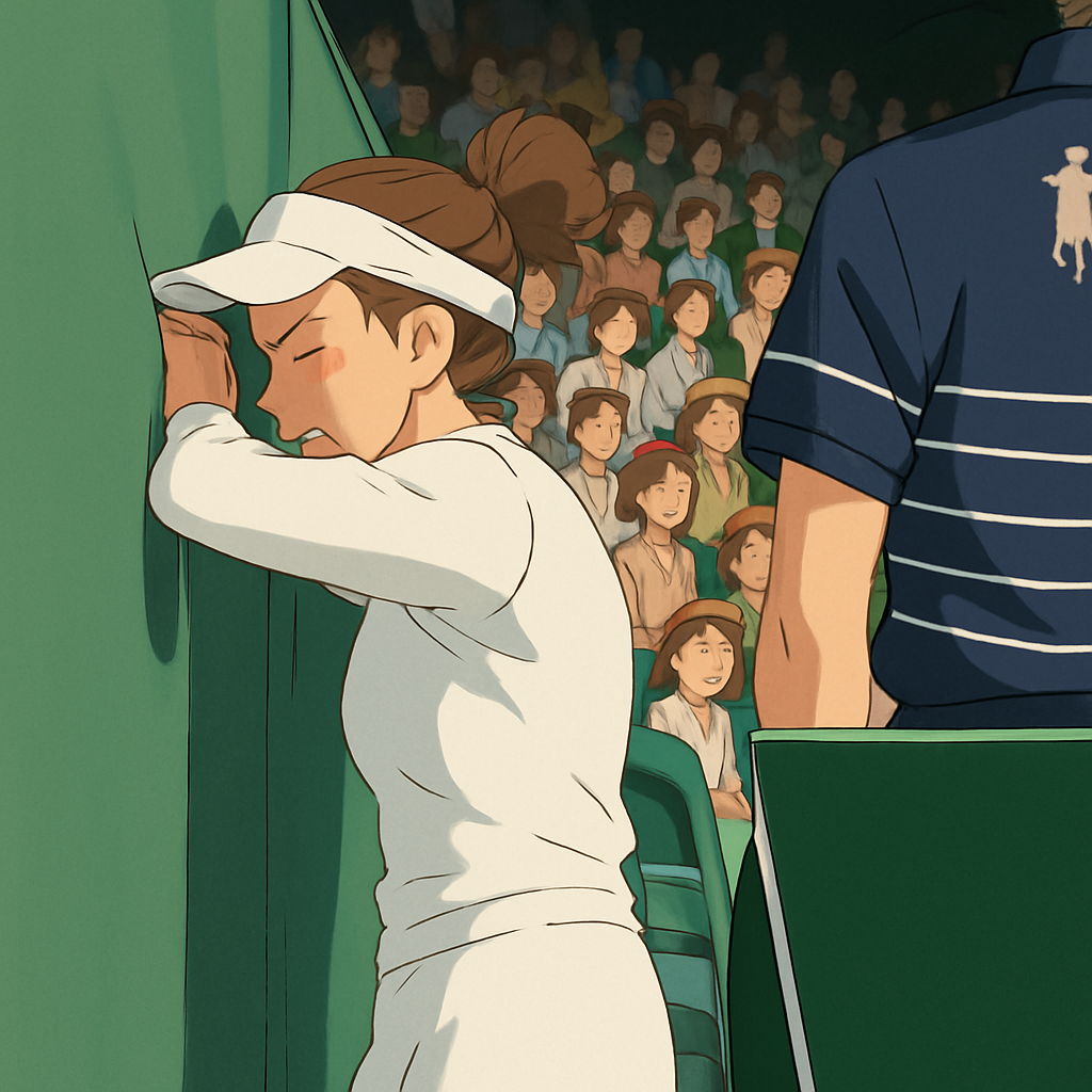 Wimbledon star weeps before exit