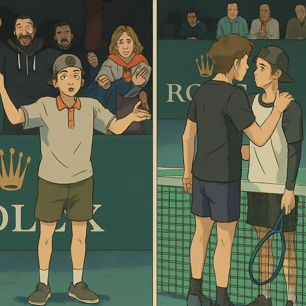 Paris Tennis Stars Clash After Match