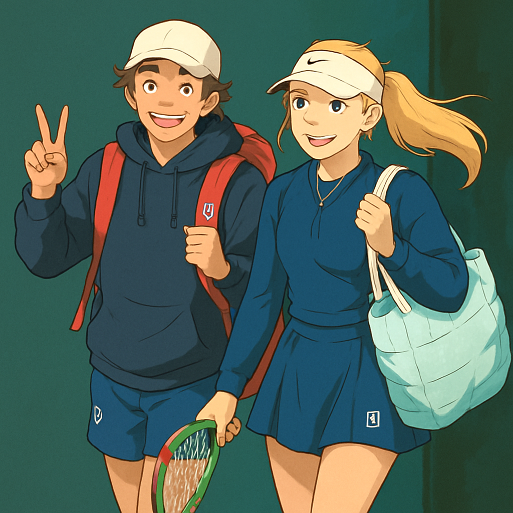 Boulter and de Minaur's Festive Gestures