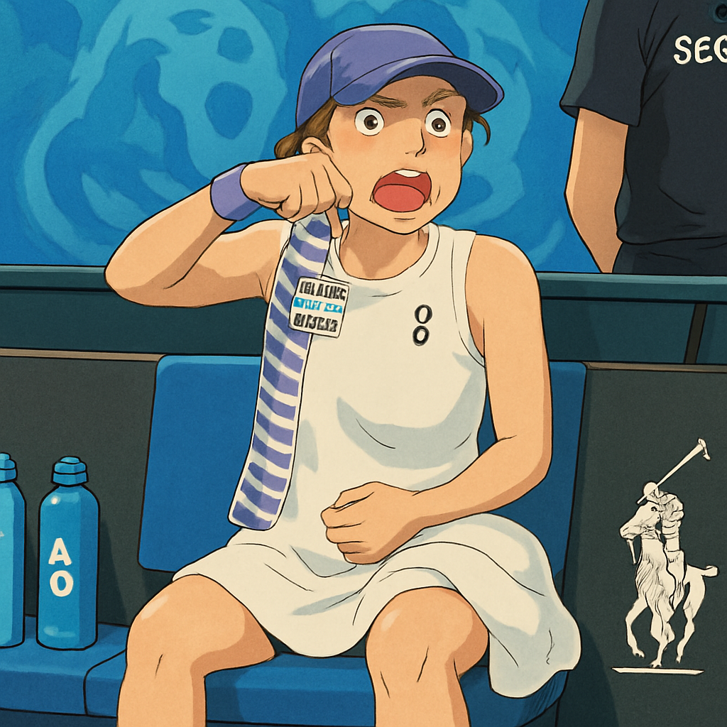 Swiatek's Skirt Mishap at Australian Open