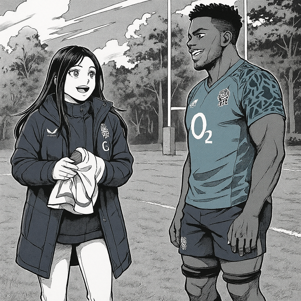 England Rugby Stars Surprise Emma Raducanu