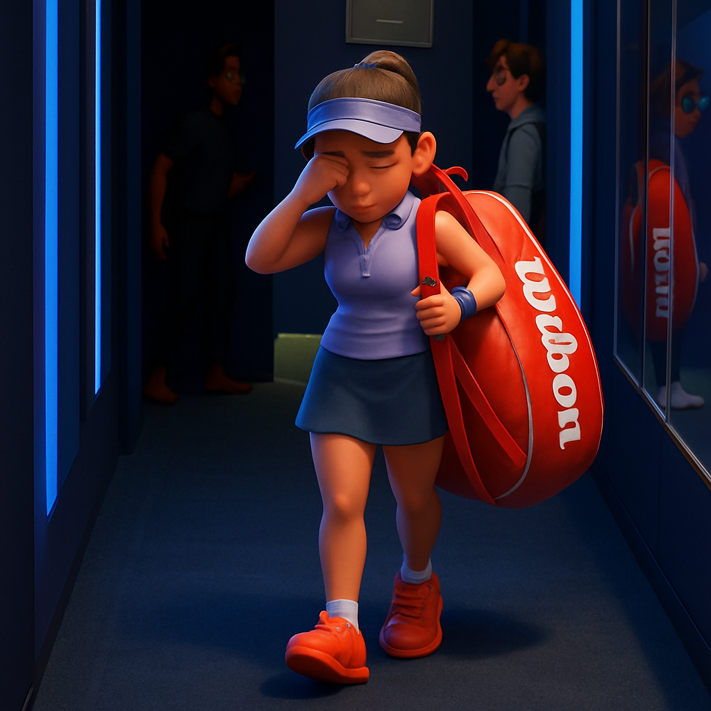 US Open Player's Emotional Tunnel Breakdown