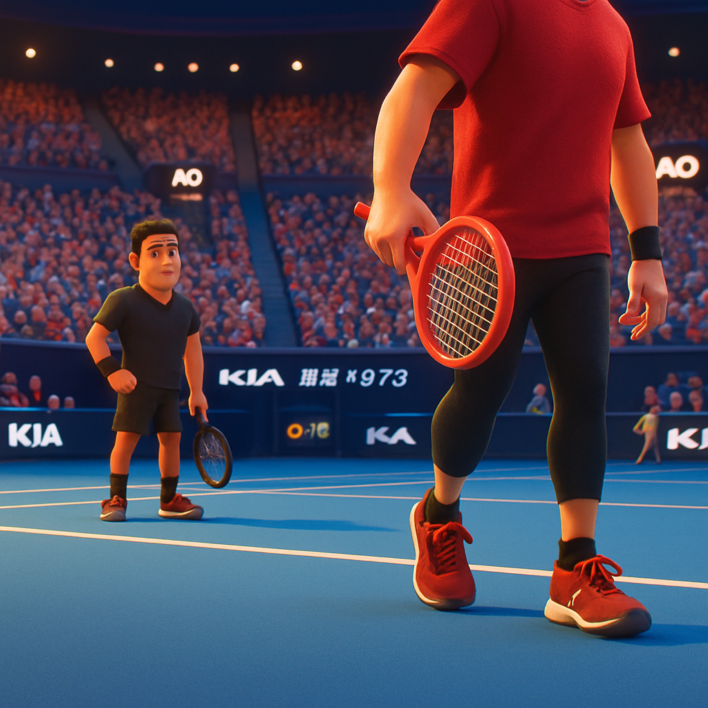 Agassi Stuns Federer at Australian Open