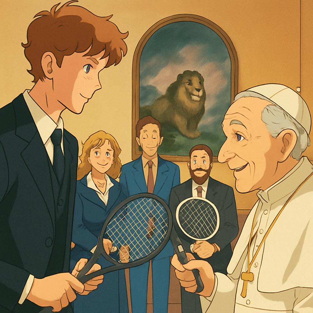 Sinner greets new Pope in Vatican