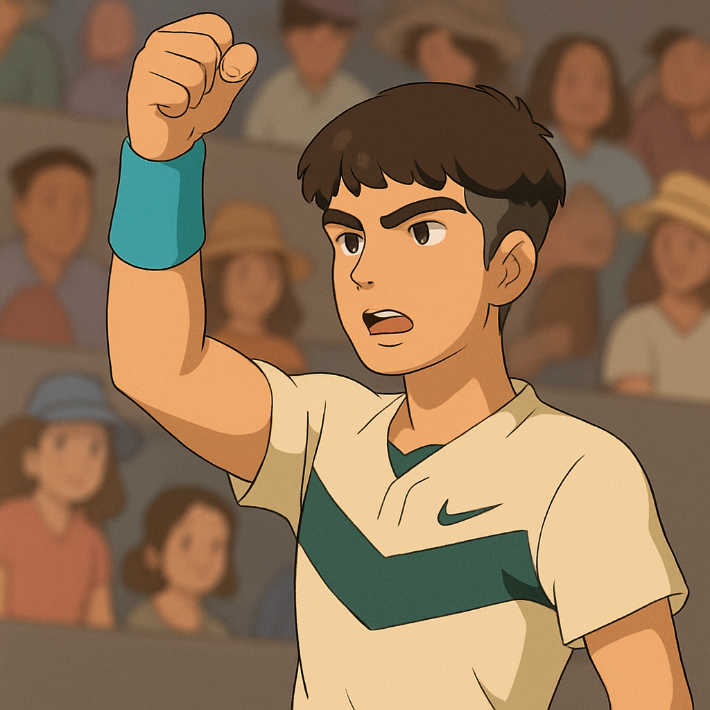 Alcaraz Struggles but Triumphs Over Dzumhur