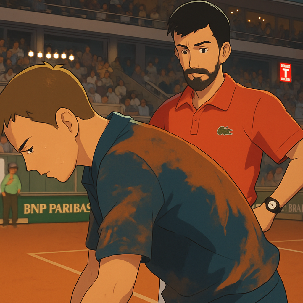 Djokovic aids French Open rival mid-match