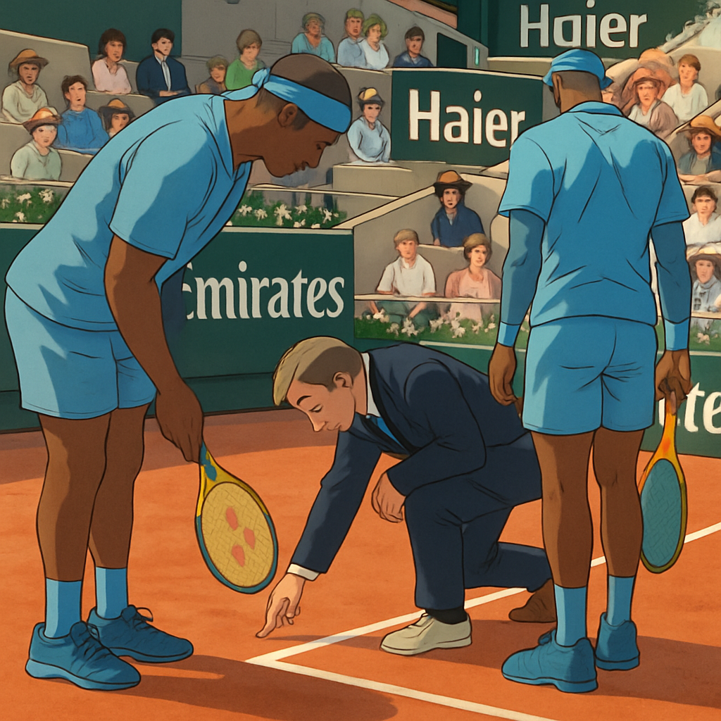 Tennis star clashes with umpire post-swearing warning